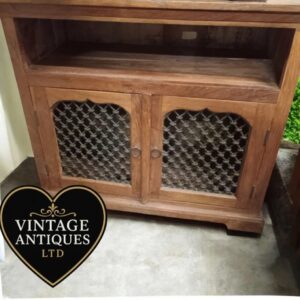 Vintage Solid Wood, Double Door Side/Media/Drinks Unit