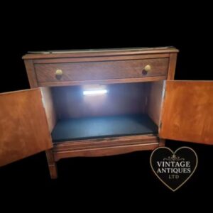 Mid-Century Vintage Drinks Cabinet with Internal Light