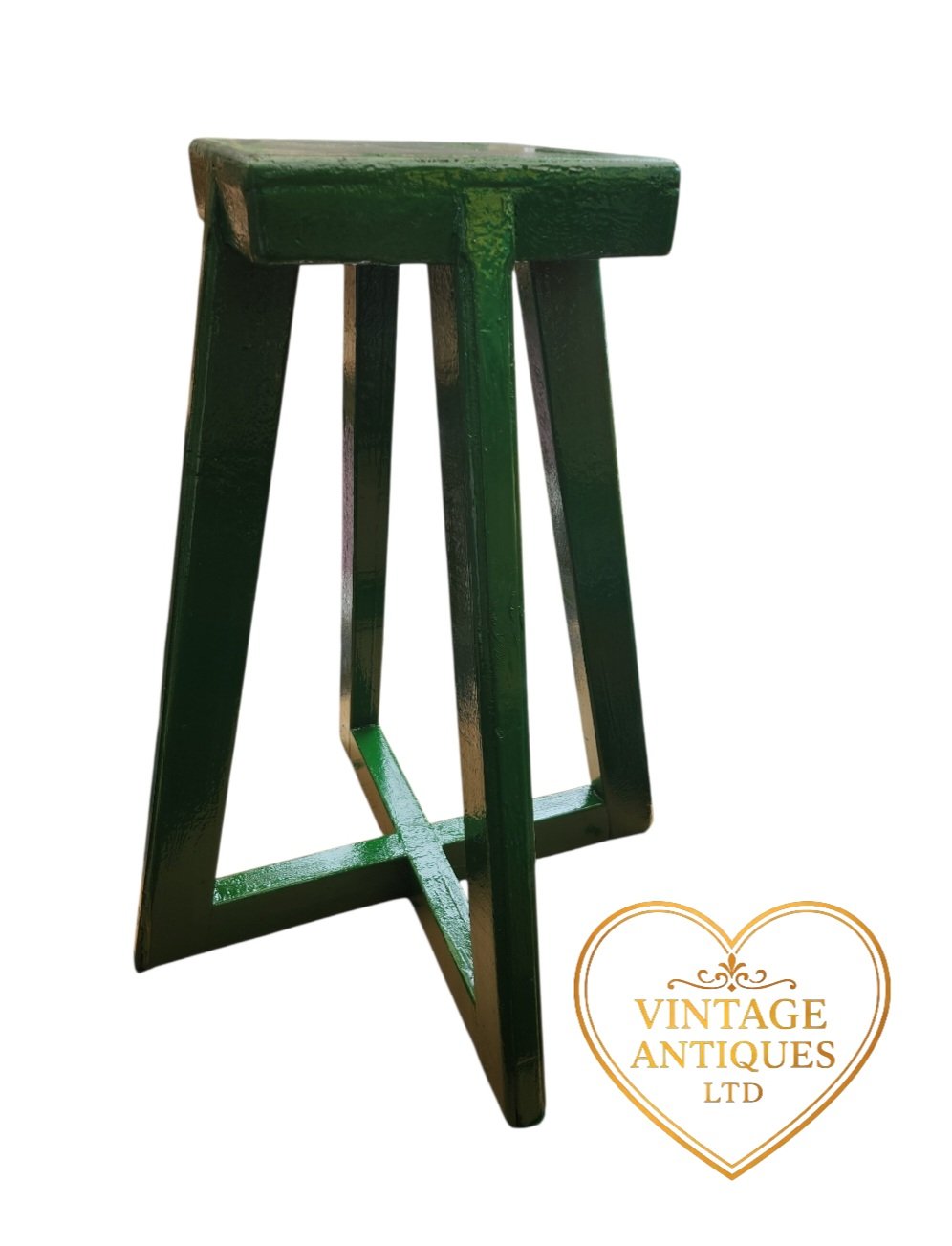 Vintage Handmade Solid Timber Industrial/Homeware Stool/Table Tressell
